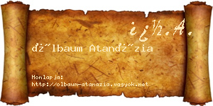 Ölbaum Atanázia névjegykártya